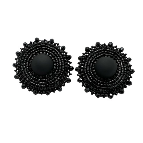 Black Matte Earrings